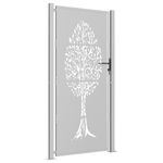 Casa si Gradina - Constructii - Usi interior, exterior si garaj - Usi garaj - Poarta de gradina, 105x205 cm, otel corten, model copac - Infinity.ro