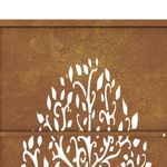 Casa si Gradina - Constructii - Usi interior, exterior si garaj - Usi garaj - Poarta de gradina, 105x205 cm, otel corten, model copac - Infinity.ro