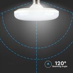 Casa si Gradina - Corpuri si surse de iluminat - Becuri si tuburi neon - Becuri - Bec UFO LED, Cip Samsung, E27, 36W(170W), 2900lm, lumina rece 6400K, alb, V-TAC - Infinity.ro