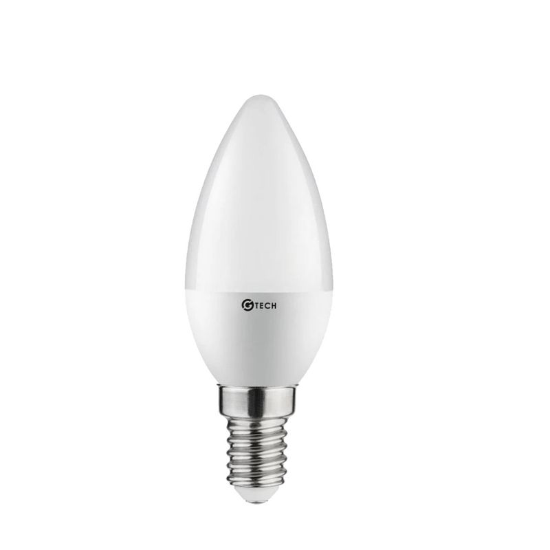 Casa si Gradina - Corpuri si surse de iluminat - Becuri si tuburi neon - Becuri - Bec led 6W (40W) GTV, lumanare, E14, 470 lm, lumina calda (3000K), clasa energetica F - Infinity.ro