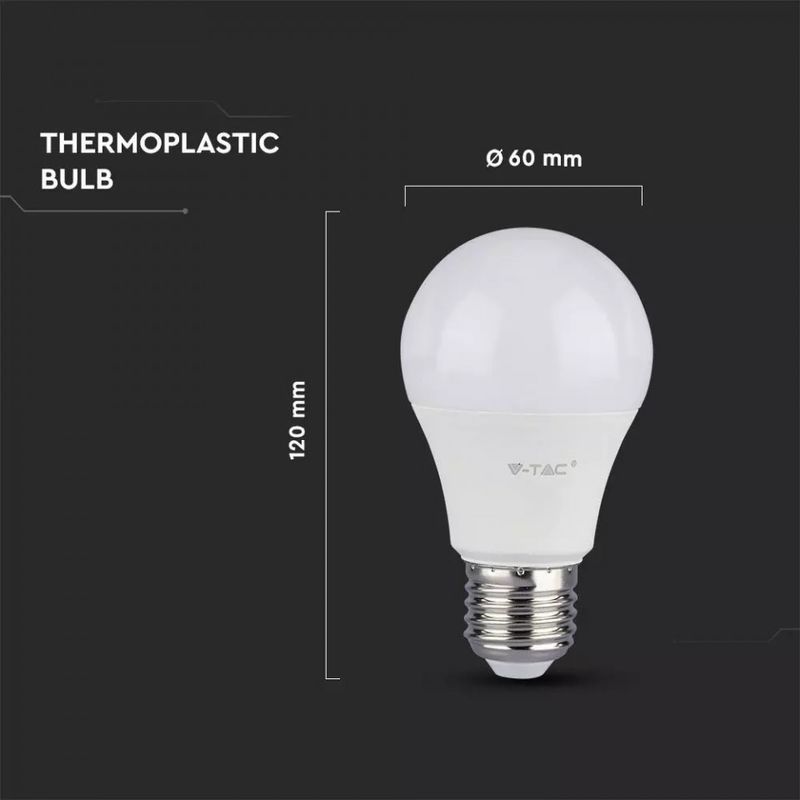 Casa si Gradina - Corpuri si surse de iluminat - Becuri si tuburi neon - Becuri - Bec led E27 11W(75W), lumina calda(3000K), 1055 lm, V-TAC - Infinity.ro