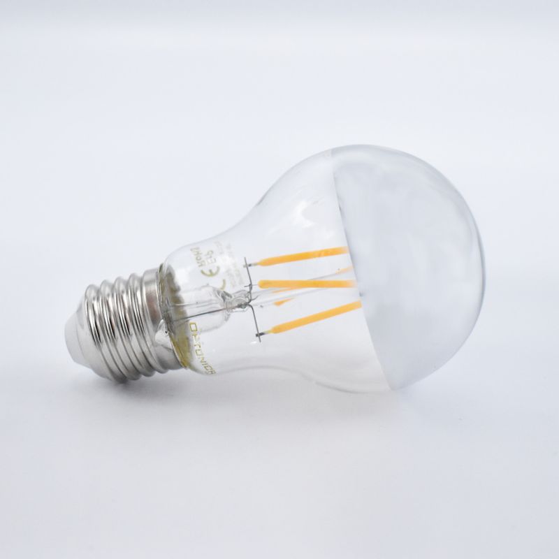 Casa si Gradina - Corpuri si surse de iluminat - Becuri si tuburi neon - Becuri - Bec LED Vintage 4W (27W), E27, A60, 400 lm, lumina calda (2700K), argintiu, Optonica - Infinity.ro