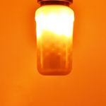 Casa si Gradina - Corpuri si surse de iluminat - Becuri si tuburi neon - Becuri - Bec LED efect flacara 5W (10W), E27, 150 lm, lumina calda (1300K), opal, Optonica - Infinity.ro