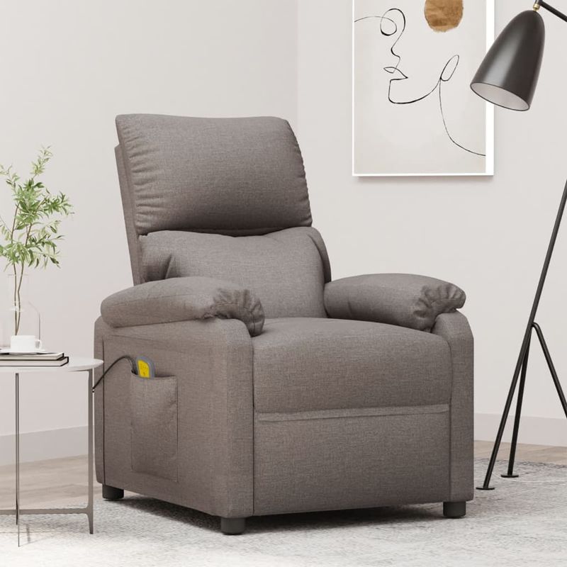 Ingrijire personala si Cosmetice - Sanatate si wellness - Articole wellness - Fotolii de masaj - Scaun de masaj, taupe, tesatura - Infinity.ro