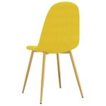 Casa si Gradina - Mobilier - Scaune si fotolii - Scaune - Scaune de bucatarie, 2 buc., galben mustar, catifea - Infinity.ro