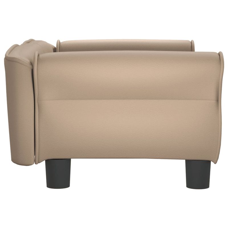Petshop - Accesorii petshop - Culcusuri si custi - Culcusuri si saltele - Pat de caini, cappuccino, 70x45x30 cm, piele ecologica - Infinity.ro