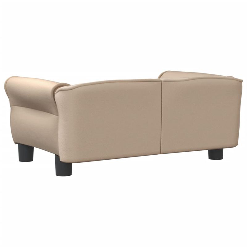 Petshop - Accesorii petshop - Culcusuri si custi - Culcusuri si saltele - Pat de caini, cappuccino, 70x45x30 cm, piele ecologica - Infinity.ro