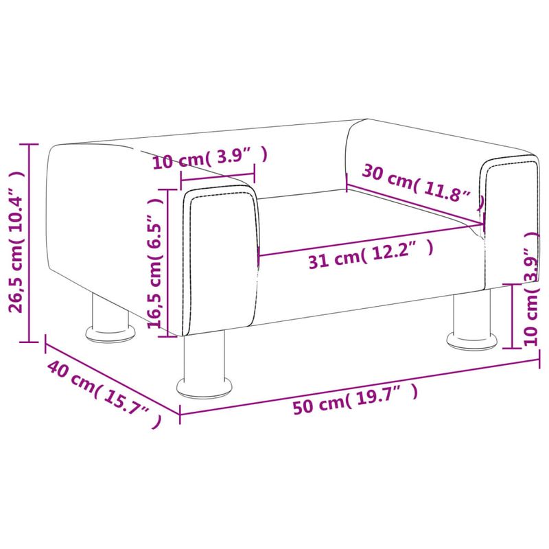 Casa si Gradina - Mobilier - Mobilier copii - Mobilier camera copiilor - Canapea pentru copii, roz, 50x40x26,5 cm, catifea - Infinity.ro