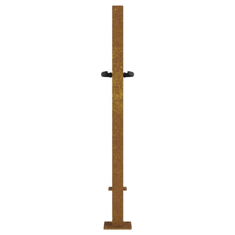 Casa si Gradina - Constructii - Usi interior, exterior si garaj - Usi garaj - Poarta pentru gradina, 105x80 cm, otel corten, dreptunghiuri - Infinity.ro