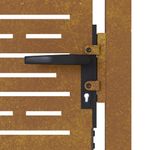 Casa si Gradina - Constructii - Usi interior, exterior si garaj - Usi garaj - Poarta pentru gradina, 105x80 cm, otel corten, dreptunghiuri - Infinity.ro