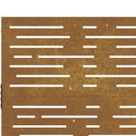 Casa si Gradina - Constructii - Usi interior, exterior si garaj - Usi garaj - Poarta pentru gradina, 105x80 cm, otel corten, dreptunghiuri - Infinity.ro