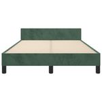 Casa si Gradina - Mobilier - Paturi si accesorii - Paturi - Cadru de pat cu tablie, verde inchis, 120x200 cm, catifea - Infinity.ro