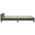 Casa si Gradina - Mobilier - Paturi si accesorii - Paturi - Cadru de pat cu tablie, verde inchis, 120x200 cm, catifea - Infinity.ro