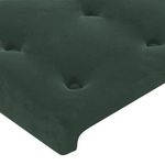 Casa si Gradina - Mobilier - Paturi si accesorii - Paturi - Cadru de pat cu tablie, verde inchis, 120x200 cm, catifea - Infinity.ro