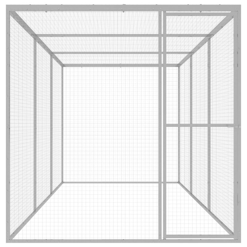 Petshop - Accesorii petshop - Culcusuri si custi - Custi interior si exterior - Cusca pentru pisici, 4,5 x 1,5 x 1,5 m, otel galvanizat - Infinity.ro