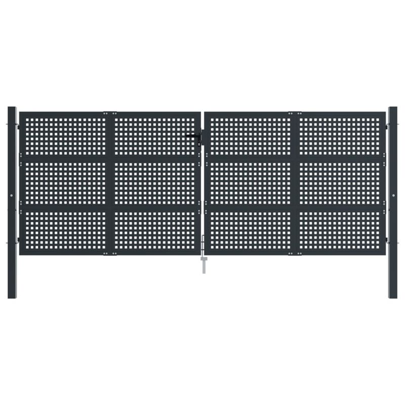 Casa si Gradina - Constructii - Usi interior, exterior si garaj - Usi garaj - Poarta pentru gradina, antracit, 400x200 cm, otel - Infinity.ro