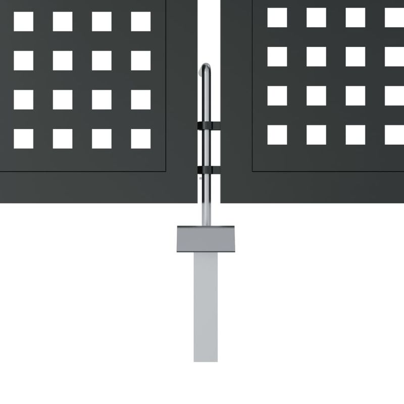 Casa si Gradina - Constructii - Usi interior, exterior si garaj - Usi garaj - Poarta pentru gradina, antracit, 400x200 cm, otel - Infinity.ro