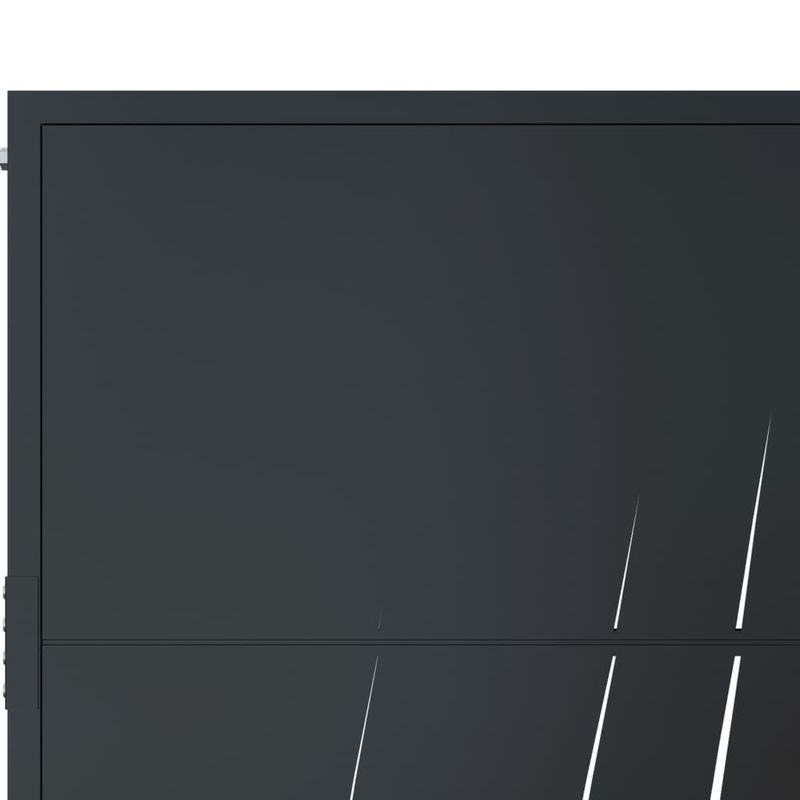 Casa si Gradina - Constructii - Usi interior, exterior si garaj - Usi garaj - Poarta pentru gradina, antracit, 105x180 cm, otel, model iarba - Infinity.ro