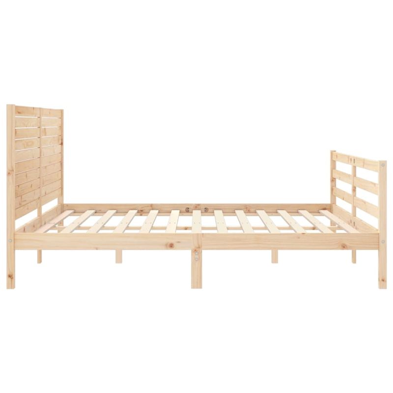 Casa si Gradina - Mobilier - Paturi si accesorii - Paturi - Cadru de pat cu tablie, lemn masiv de pin - Infinity.ro