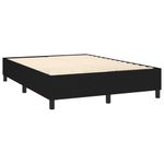 Casa si Gradina - Mobilier - Paturi si accesorii - Paturi - Pat box spring cu saltea, negru, 140x200 cm, textil - Infinity.ro