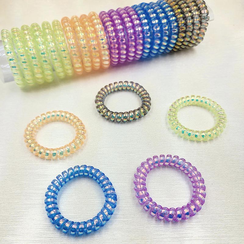 Fashion, accesorii si bijuterii - Copii - Accesorii copii - Accesorii pentru par copii - Set 25 elastice de par, Omega, Plastic, Multicolor, perlat, culori aprinse - Infinity.ro