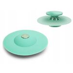 Casa si Gradina - Sanitare - Chiuveta bucatarie si accesorii - Accesorii chiuvete - Dop pentru chiuveta/cada din silicon, universal, rezistent la temperaturi ridicate/scazute, verde - Infinity.ro