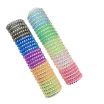 Fashion, accesorii si bijuterii - Copii - Accesorii copii - Accesorii pentru par copii - Set 25 elastice de par, Omega, Plastic, Multicolor, perlat, culori aprinse - Infinity.ro