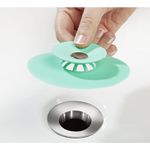 Casa si Gradina - Sanitare - Chiuveta bucatarie si accesorii - Accesorii chiuvete - Dop pentru chiuveta/cada din silicon, universal, rezistent la temperaturi ridicate/scazute, verde - Infinity.ro