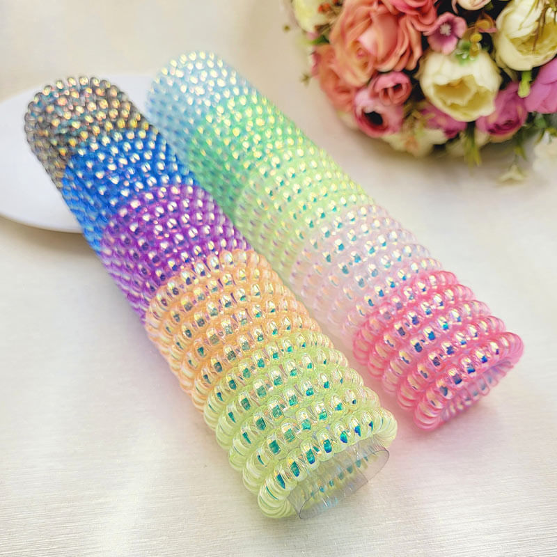 Fashion, accesorii si bijuterii - Copii - Accesorii copii - Accesorii pentru par copii - Set 25 elastice de par, Omega, Plastic, Multicolor, perlat, culori aprinse - Infinity.ro
