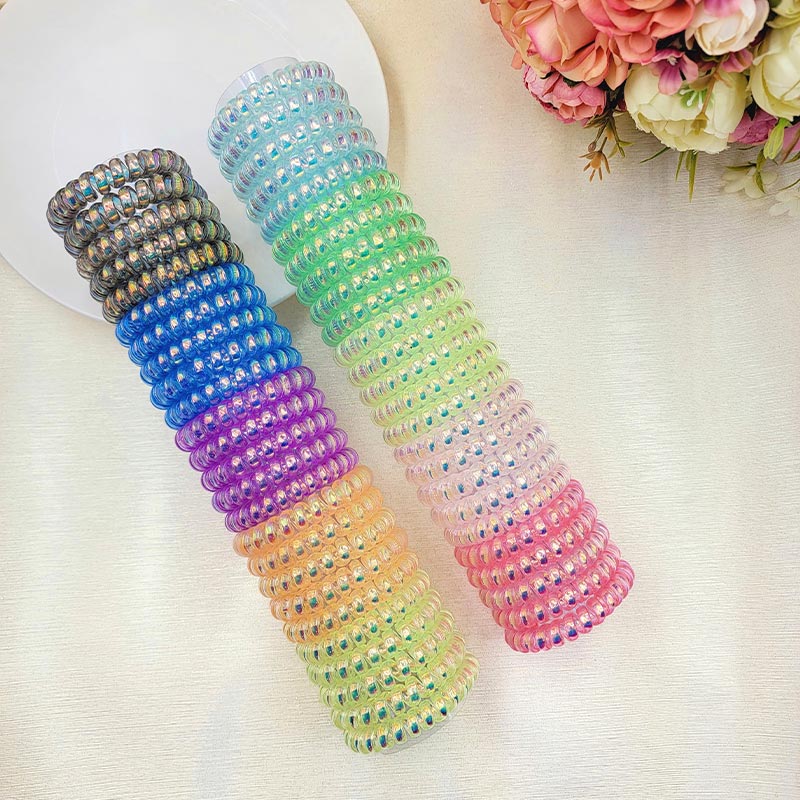 Fashion, accesorii si bijuterii - Copii - Accesorii copii - Accesorii pentru par copii - Set 25 elastice de par, Omega, Plastic, Multicolor, perlat, culori aprinse - Infinity.ro