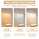 Casa si Gradina - Corpuri si surse de iluminat - Veioze si lampi - Lampi de veghe - Lampa birou Led Wireless, cu Acumulator 18650 mAh, pliabil, rotativ 180°, 3 intensitati luminoase reglabile, Alb - Infinity.ro