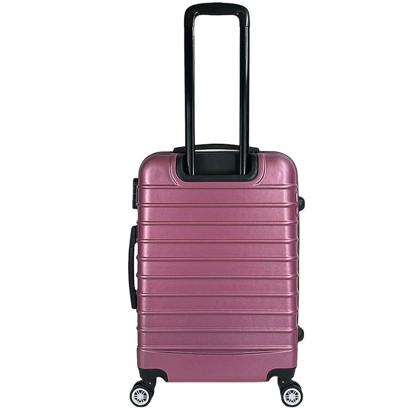 Sport si Outdoor - Articole de voiaj - Trolere - Troler Mare, Quasar & Co.®, Model Compatible Air, 4 roti 360 grade, cifru, maner telescopic, ABS,77x52x31 cm, roz pudrat - Infinity.ro