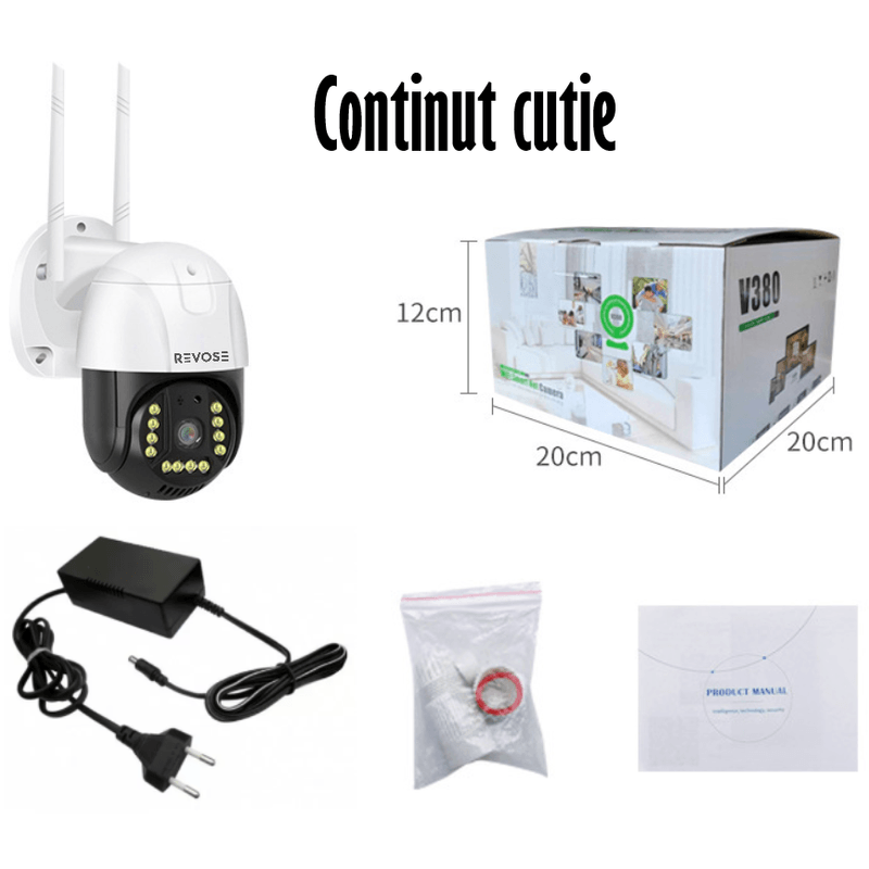 Casa si Gradina - Electrice - Smart Home - Camere de supraveghere - Camera de Supraveghere Video REVOSE™ 5MP 2560x1920, Aplicatie Dedicata, Intelligent Tracking, PTZ, WIFI, Lan, AP hotspot - Infinity.ro