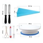 Casa si Gradina - Bucatarie si vesela - Ustensile bucatarie - Ustensile ornare prajituri - Set cofetarie/patiserie Quasar & Co.®, 162 piese cu tavi si sabloane pentru ornarea/decorarea prajiturilor - Infinity.ro