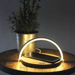 Casa si Gradina - Corpuri si surse de iluminat - Veioze si lampi - Veioze - Lampa cu incarcare wireless si suport telefon,Quasar & Co.®,3 functii, QI 10W, veioza cu 3 intensitati lumina,ABS, natur - Infinity.ro