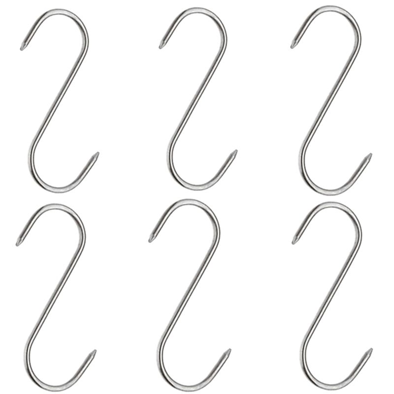 Casa si Gradina - Bucatarie si vesela - Vesela si tacamuri - Cutite si seturi de cutite - Set Satar macelarie Rough Kitchen, otel inoxidabil si 12 Carlige macelarie,inox IdeallStore®, 43.5 cm - Infinity.ro