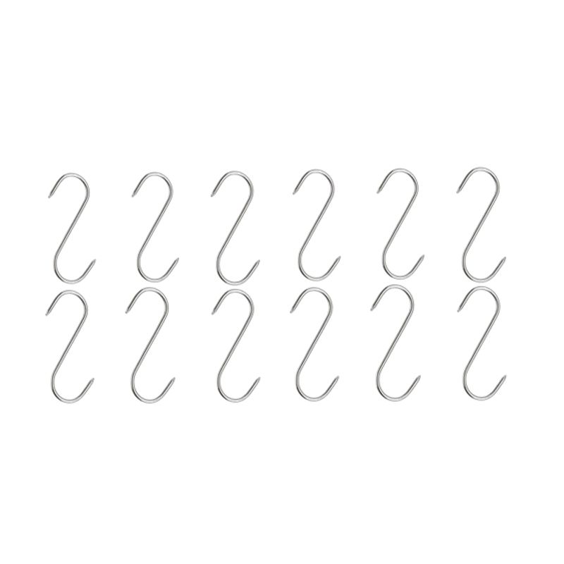 Casa si Gradina - Bucatarie si vesela - Vesela si tacamuri - Cutite si seturi de cutite - Set Satar macelarie Rough Kitchen, otel inoxidabil si 12 Carlige macelarie,inox IdeallStore®, 43.5 cm - Infinity.ro