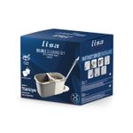 Electronice si Electrocasnice - Ingrijirea locuintei - Mopuri electrice - Mop rotativ Lisa ZLN0792 cu doua recipiente separabile, maner ajustabil, Gri - Infinity.ro