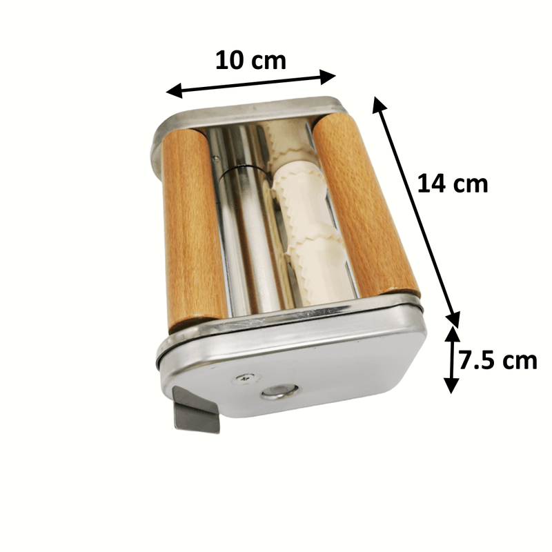Casa si Gradina - Bucatarie si vesela - Ustensile bucatarie - Feliatoare si taietoare manuale - Accesoriu de facut ravioli Zilan ZLN9488 pentru aparat de facut paste, doua role din lemn - Infinity.ro