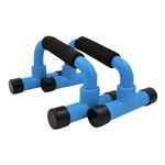 Sport si Outdoor - Fitness - Greutati si echipament - Kituri, gantere si dumbell - Set suport manere push-up culoare albastru - Infinity.ro