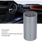 Casa si Gradina - Decoratiuni - Aromaterapie si lumanari - Difuzoare aromaterapie - Difuzor aromaterapie, Umidificator auto cu leduri, negru, portabil , rezervor 260ml, gri - Infinity.ro