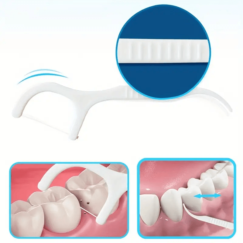 Ingrijire personala si Cosmetice - Igiena dentara - Rezerve si accesorii - Scobitori cu Ata Dentara Set 60 Bucati - Infinity.ro