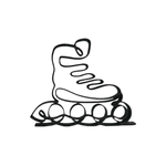 Casa si Gradina - Decoratiuni - Obiecte decorative - Accesorii decorative - Rola decorativa pentru raft sau masa, decor modern si minimalist, negru sparkle, single line, 150x130x15 mm - Infinity.ro