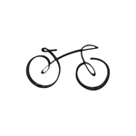 Casa si Gradina - Decoratiuni - Obiecte decorative - Accesorii decorative - Mini bicicleta pentru design interior, tehnica single line, negru glitter, 150x80x15 mm - Infinity.ro