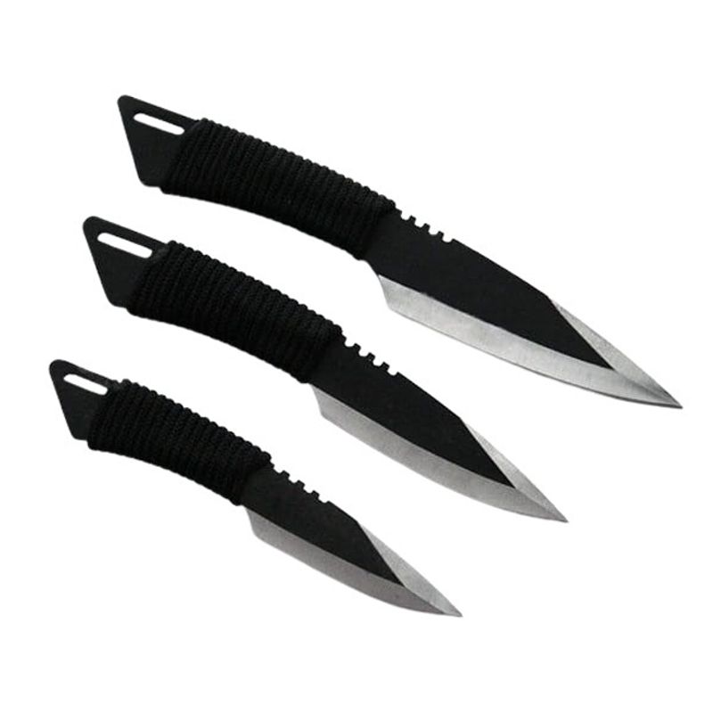 Casa si Gradina - Bucatarie si vesela - Vesela si tacamuri - Cutite si seturi de cutite - Set 3 cutite de aruncat IdeallStore®, 22.5 cm si 3 cutite de aruncat, 24.5 cm , husa inclusa - Infinity.ro