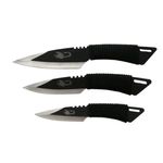 Casa si Gradina - Bucatarie si vesela - Vesela si tacamuri - Cutite si seturi de cutite - Set 3 cutite de aruncat IdeallStore®, 22.5 cm si 3 cutite de aruncat, 24.5 cm , husa inclusa - Infinity.ro