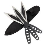 Casa si Gradina - Bucatarie si vesela - Vesela si tacamuri - Cutite si seturi de cutite - Set 3 cutite de aruncat IdeallStore®, 22.5 cm si 3 cutite de aruncat, 24.5 cm , husa inclusa - Infinity.ro