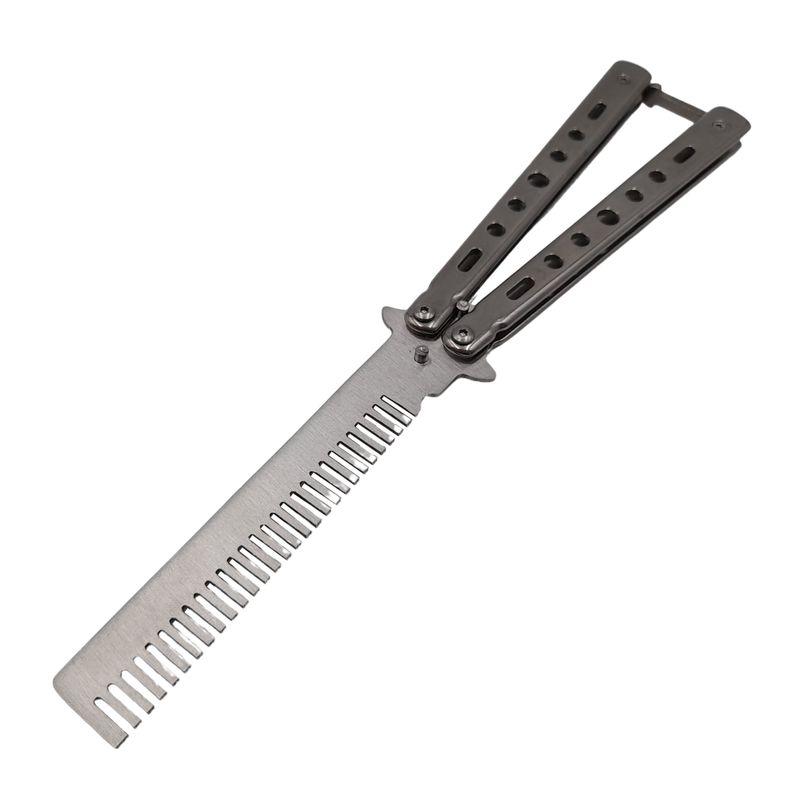 Casa si Gradina - Bucatarie si vesela - Vesela si tacamuri - Cutite si seturi de cutite - Set Briceag fluture de antrenament si trei cutite de aruncat, Black Fury, IdeallStore®, otel inoxidabil - Infinity.ro