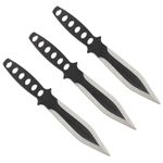 Casa si Gradina - Bucatarie si vesela - Vesela si tacamuri - Cutite si seturi de cutite - Set 3 cutite de aruncat Ballistic Blades si trei cutite de aruncat, Black Fury, IdeallStore®, otel inoxidabil - Infinity.ro