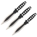 Casa si Gradina - Bucatarie si vesela - Vesela si tacamuri - Cutite si seturi de cutite - Set 3 cutite de aruncat Ballistic Blades si trei cutite de aruncat, Black Fury, IdeallStore®, otel inoxidabil - Infinity.ro